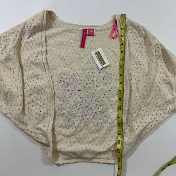 Charlotte Tarantola Beaded Bolero Cardigan Floral Silk - Picture 7 of 7